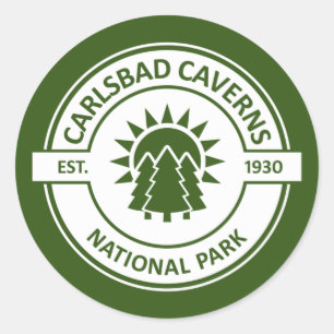 Nationaal park Carlsbad Caverns Ronde Sticker