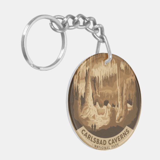 Nationaal park Carlsbad Caverns Sleutelhanger (Voorkant Links)