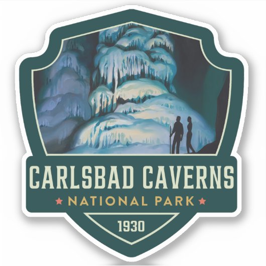 Nationaal park Carlsbad Caverns Sticker (Voorkant)