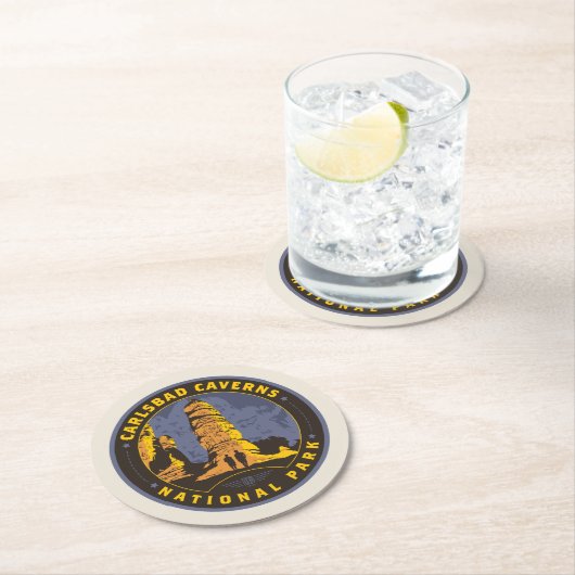 Nationaal park Carlsbad Ronde Kartonnen Onderzetter (Insitu)