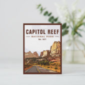 Nationaal Park Cathedraal vallei van Capitol Reef Briefkaart (Staand voorkant)