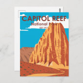 Nationaal Park Cathedraal vallei van Capitol Reef Briefkaart (Voorkant / Achterkant)