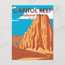 Nationaal Park Cathedraal vallei van Capitol Reef Briefkaart