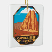 Nationaal Park Cathedraal vallei van Capitol Reef Keramisch Ornament (Rechts)