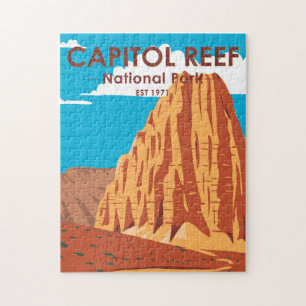Nationaal Park Cathedraal vallei van Capitol Reef Legpuzzel
