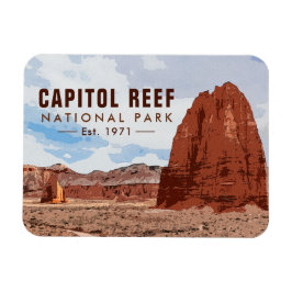 Nationaal Park Cathedraal vallei van Capitol Reef Magneet