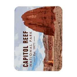 Nationaal Park Cathedraal vallei van Capitol Reef Magneet