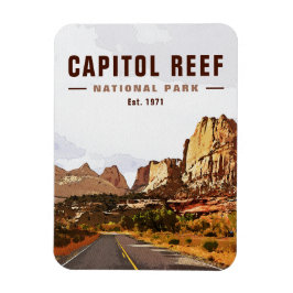 Nationaal Park Cathedraal vallei van Capitol Reef Magneet
