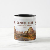 Nationaal Park Cathedraal vallei van Capitol Reef Mok (Midden)