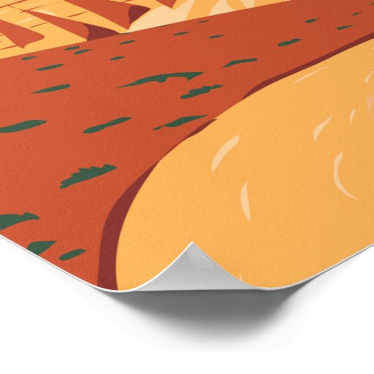 Nationaal Park Cathedraal vallei van Capitol Reef Poster (Hoek)