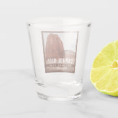 Nationaal Park Cathedraal vallei van Capitol Reef Shot Glas (Achterkant)