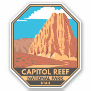 Nationaal Park Cathedraal vallei van Capitol Reef Sticker