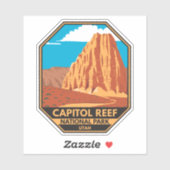 Nationaal Park Cathedraal vallei van Capitol Reef Sticker (Vel)