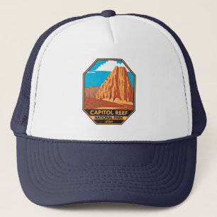 Nationaal Park Cathedraal vallei van Capitol Reef Trucker Pet