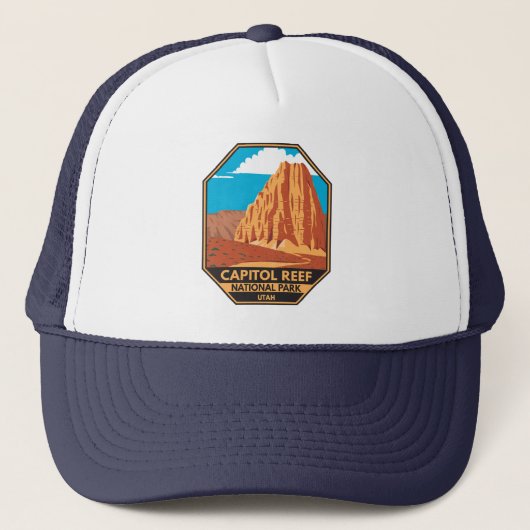 Nationaal Park Cathedraal vallei van Capitol Reef Trucker Pet (Voorkant)
