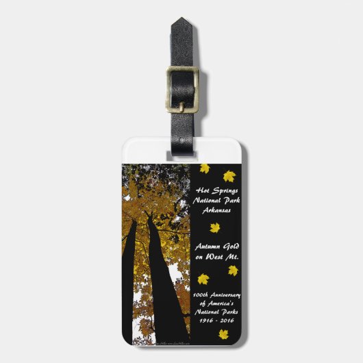 Nationaal Park Centennial Hot Springs Bagagelabel (Voorkant verticaal)