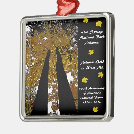 Nationaal Park Centennial Hot Springs Metalen Ornament (Links)