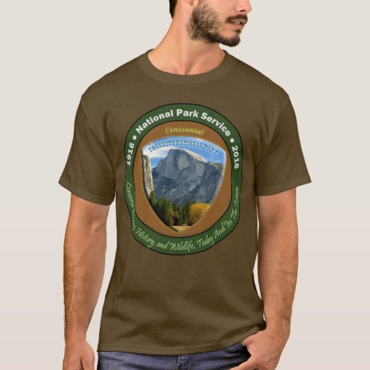 Nationaal Park Centennial Shirt Brown Half Dome (Voorkant)