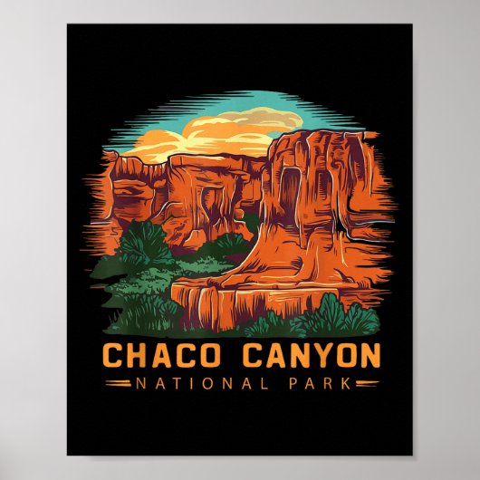 Nationaal park Chaco Canyon Poster (Voorkant)