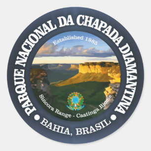 Nationaal park Chapada Diamantina Ronde Sticker