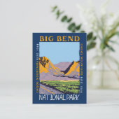 Nationaal park Chisos Mountain in Big Bend Briefkaart (Staand voorkant)
