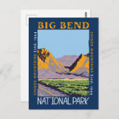 Nationaal park Chisos Mountain in Big Bend Briefkaart (Voorkant / Achterkant)