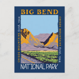 Nationaal park Chisos Mountain in Big Bend Briefkaart