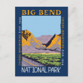 Nationaal park Chisos Mountain in Big Bend Briefkaart (Voorkant)
