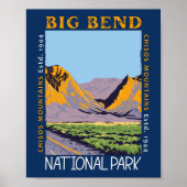 Nationaal park Chisos Mountain in Big Bend Poster (Voorkant)