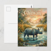 Nationaal park Chitwan Nepal Briefkaart (Voorkant / Achterkant)