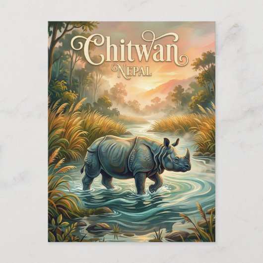 Nationaal park Chitwan Nepal Briefkaart (Voorkant)