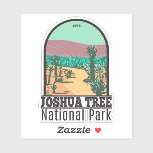 Nationaal park Cholla Cactus Garden Sticker (Vel)