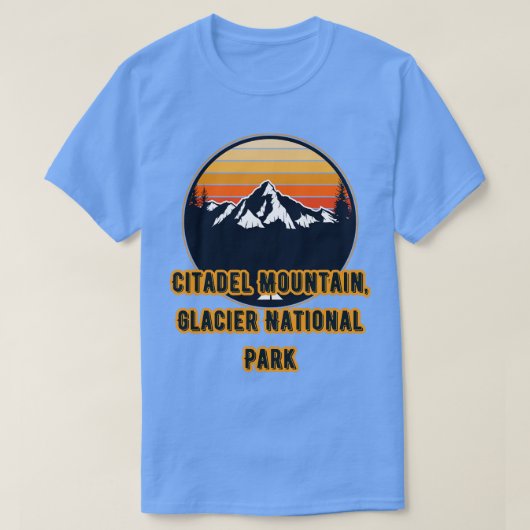 Nationaal park Citadel Mountain Glacier T-shirt (Design voorkant)