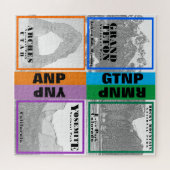 Nationaal Park Collage - RMNP - YNP - ANP - GTNP Legpuzzel (Horizontaal)