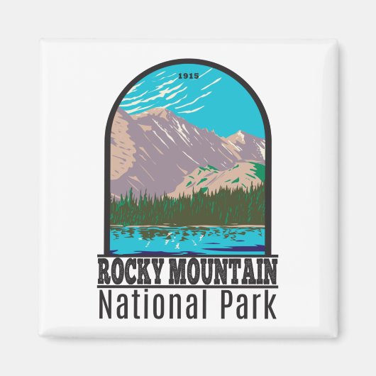 Nationaal park Colorado Beer Lake Rocky Mountain Magneet (Voorkant)