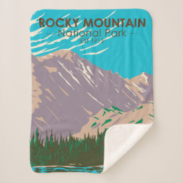 Nationaal park Colorado Beer Lake Rocky Mountain Sherpa Deken