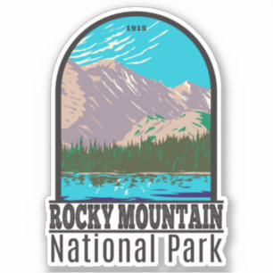 Nationaal park Colorado Beer Lake Rocky Mountain Sticker