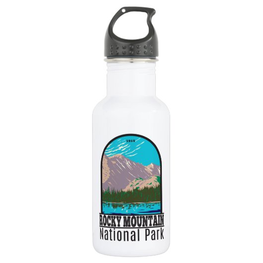 Nationaal park Colorado Beer Lake Rocky Mountain Waterfles (Voorkant)