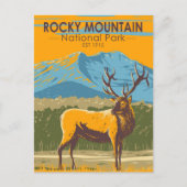 Nationaal park Colorado Elk  Rocky Mountain Briefkaart (Voorkant)