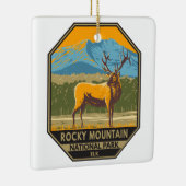 Nationaal park Colorado Elk  Rocky Mountain Keramisch Ornament (Rechts)