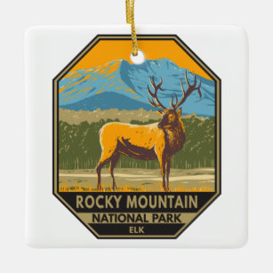 Nationaal park Colorado Elk  Rocky Mountain Keramisch Ornament