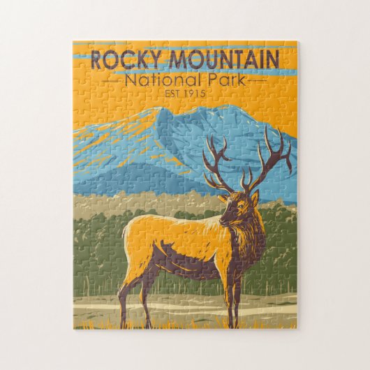 Nationaal park Colorado Elk  Rocky Mountain Legpuzzel (Verticaal)