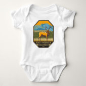 Nationaal park Colorado Elk  Rocky Mountain Romper (Voorkant)