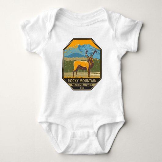 Nationaal park Colorado Elk  Rocky Mountain Romper (Voorkant)