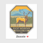 Nationaal park Colorado Elk  Rocky Mountain Sticker (Vel)