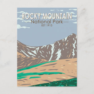 Nationaal park Colorado Grays Peak Briefkaart