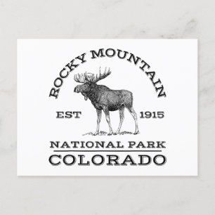 Nationaal park Colorado Moose Hike O Briefkaart