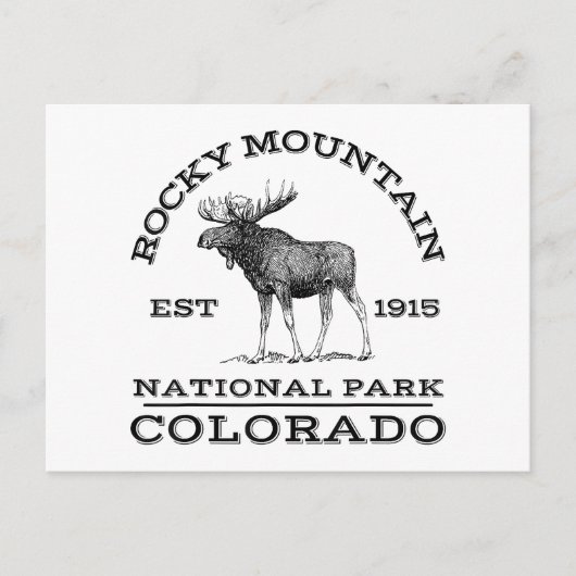 Nationaal park Colorado Moose Hike O Briefkaart (Voorkant)