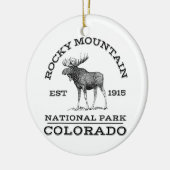 Nationaal park Colorado Moose Hike O Keramisch Ornament (Links)