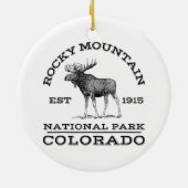 Nationaal park Colorado Moose Hike O Keramisch Ornament (Achterkant)